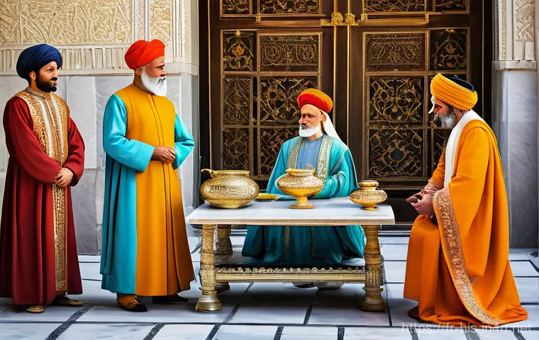 페르시아 제국의 행정 시스템 - **Prompt:** A dynamic and epic illustration of a crucial relay station along the ancient Persian Roy...
