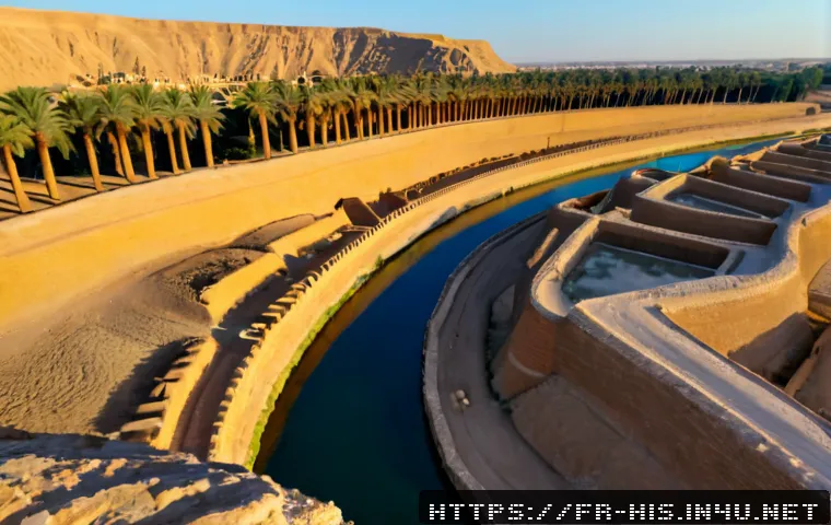 인류 최초의 도시 우르 - Photorealistic aerial view of ancient Ur at sunrise, a vast Mesopotamian city of sun-baked mudbrick ...